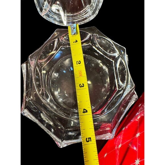 Royal Limited Crystal Clear Christmas Tree Covered Dish 24% Leaded 1999 RARE - Picture 6 of 12